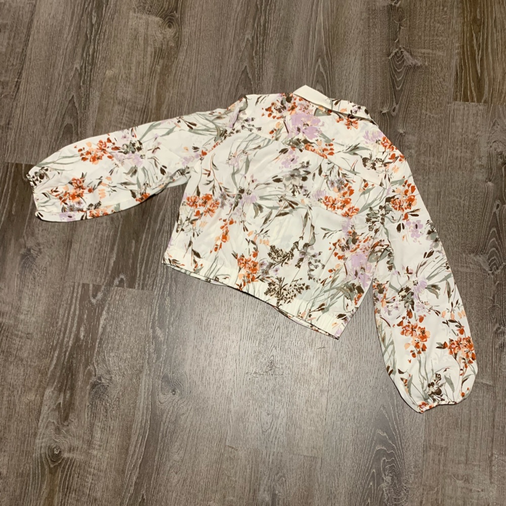 Supply & Demand “Quincy” Floral Blouse / Top Cottagecore Romantic.  Sz L.   NWT! - Picture 5 of 11